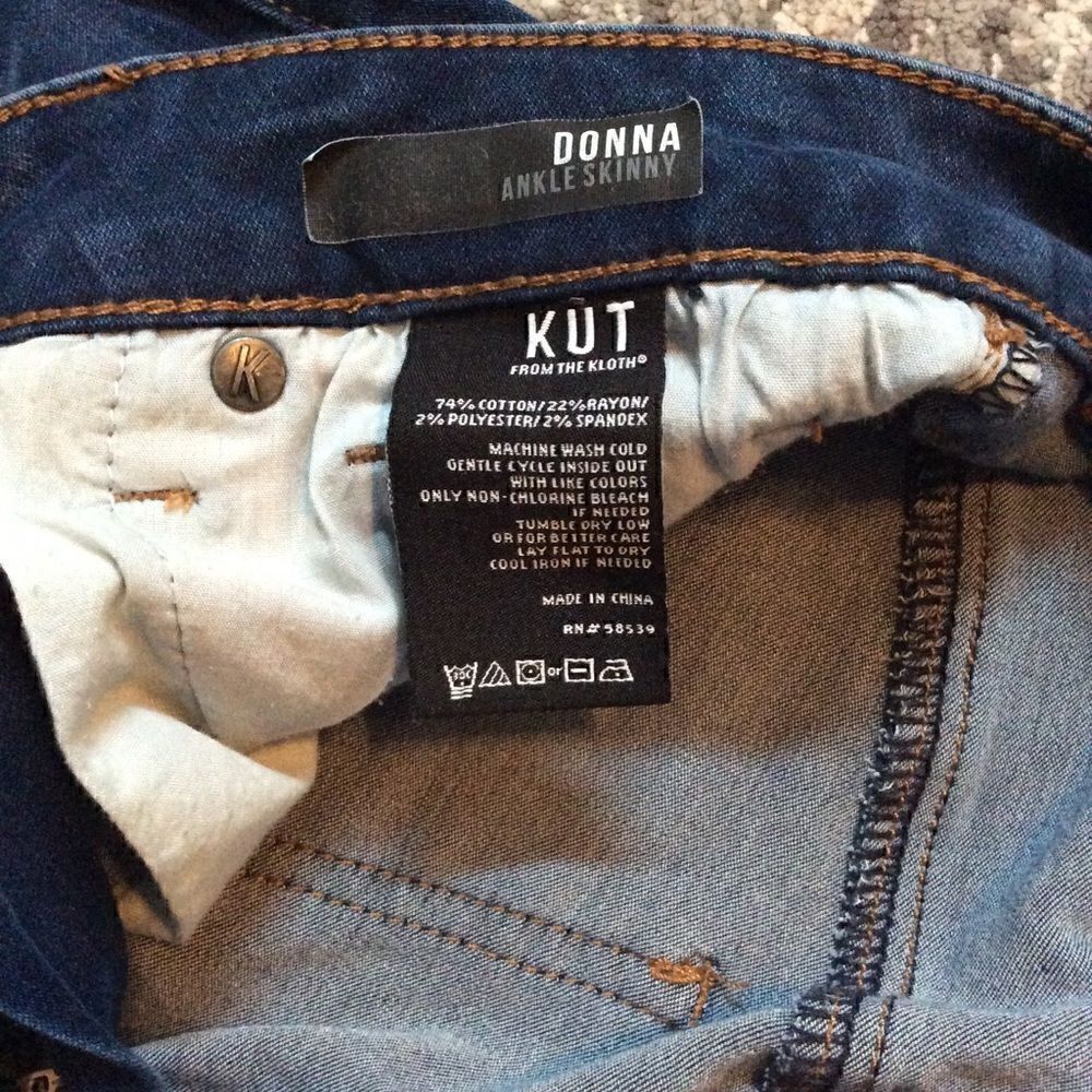 KUT FROM THE KLOTH SKINNY JEANS! EUC! SIZE 0 - Picture 4 of 9